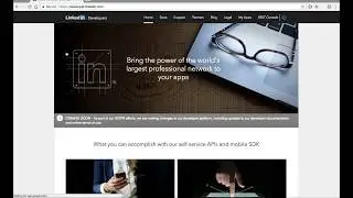 Create an App in LinkedIn