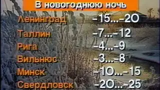 Александр Шувалов. Прогноз погоды на 31 декабря 1988 года