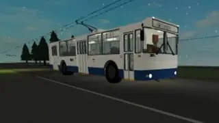 Поездка на троллейбусе ЗиУ-682Г-017  по маршруту 21 | Trolleybus place vovan’s[Update] | Roblox |