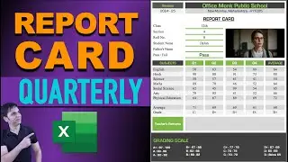 How to Create  Student's Report Card Quarterly  | Quarterly Mark Sheet | Quaterly Report Card!