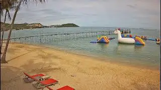 🔴 Samui Pier Beach Front Resort Cam#1 | Bangrak | Koh Samui | Thailand | Live Beach Webcam | 1440p