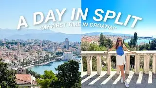 VLOG: a day in Split, Croatia 🇭🇷 exploring for the first time, gorgeous viewpoint, old town, more!