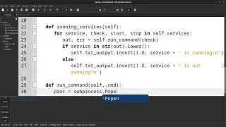 GUI To Execute Command Line Service Or Code Using Python