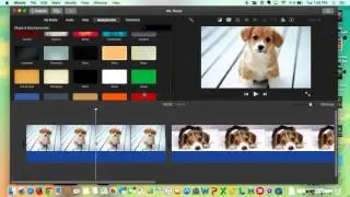 Adding Backgrounds in iMovie