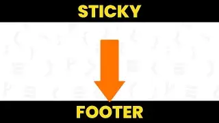 How to Create a Sticky Footer with HTML and CSS