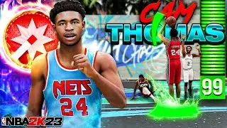 *NEW* CAM THOMAS BUILD is GAME BREAKING in NBA 2K23 (BEST BUILD)