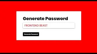 Strong Random Password Generator using Html CSS & Javascript | Password Generator Tool