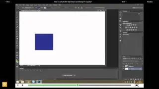 How to activate the object layer and change it's opacity in Photoshop