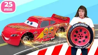 ¡Los MEJORES videos de Rayo McQueen en la Guardería Infantil de Ana! Videos de coches para niños