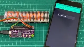 Displaying Text Message on Dot Matrix Using Blynk App and Raspberry Pi [BM]