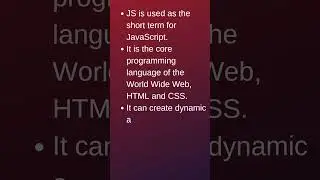 What is JavaScript | JS