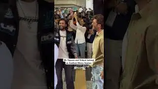 Mc Square and Vidyut Jamwal at Andheri Metro Station #bollywood #trending #youtubeshorts #filmysadhu