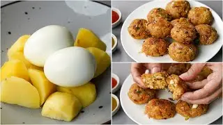 You Can Eat Potato & Egg This Way Also | This Snacks Is Ready Within 10 Min. | Egg Potato Kebab