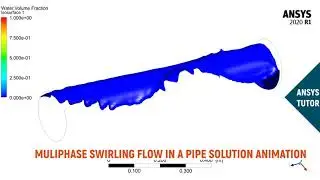 Swirl Flow in a Pipe Solution Animation Video | ANSYS Fluent | Full Tutorial Available Now !!!!