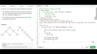 Flatten Binary Tree to Linked List - Leetcode 114 - Recursion Python