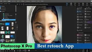Photoscape X Pro retouch skin || How to use Photoscape x pro |  Best photo editing software for PC