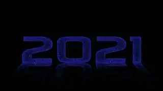 2021 Год цифры для интро.