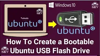 How to Create a Ubuntu 16.10 Bootable USB Flash Drive In Windows 10 | Make Bootable Ubuntu USB Drive