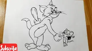 How to draw Tom and jerry easy step by step