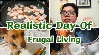 LOW INCOME LIVING: HOMEMAKING REALISTIC DAY | FRUGAL COOKING