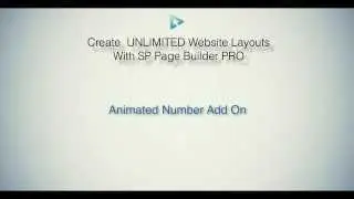 SP Pagebuilder Pro Tutorial - Animated Numbers Add on