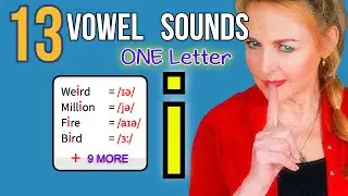 13 Ways to Pronounce the Letter 'i' | English Vowel Sound | English Pronunciation