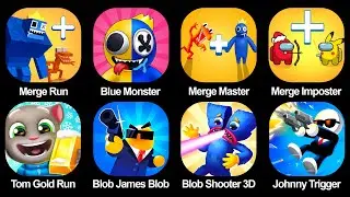 Merge Run Rainbow, Blue Monster Rainbow Friends, Merge Master Monster Fusion, Merge Imposter, Tom