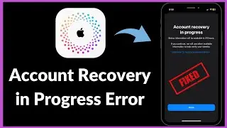 Fixed✅: Account Recovery in Progress in iPhone  | Account Recovery in Progress Apple ID