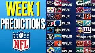 WEEK 1 NFL Predictions for EVERY GAME| Full NFL Week 1 Preview