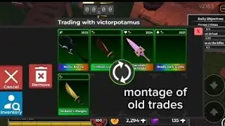 trading montage of old trades i did before in survive the killer