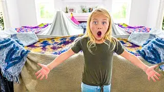 EVERLEIGH BUILDS THE WORLDS BIGGEST INDOOR FORT!!!