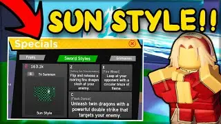 HOW to UNLOCK SUN SWORD STYLE in ANIME FIGHTING SIMULATOR | FULL GUIDE