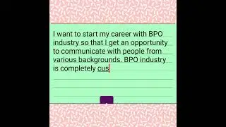 Why do you want to work in a BPO? Most asked interview question| Best Answer 💯