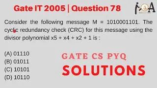 Solved GATE CS PYQs | Gate IT 2005 | Question 78