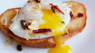 Идеальное яйцо пашот без уксуса и плёнки❗️The perfect poached egg without vinegar or film.