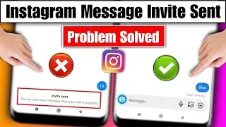 Instagram Invite Sent Problem | instagram invitation par message | instagram invite to chat problem