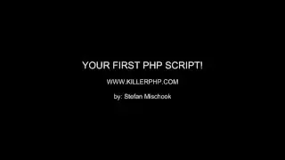 Write your first PHP script | Basic PHP