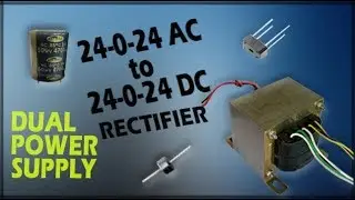 How to get 24-0-24 dc power supply from transformer .