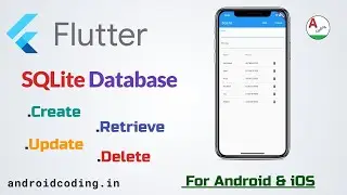 Flutter SQLite Delete data #5 #sqlite #delete | Flutter SQLite Database CRUD