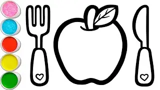 Drawing, Painting, Coloring Meal for Kids, Toddlers | Watercolor Techniques 