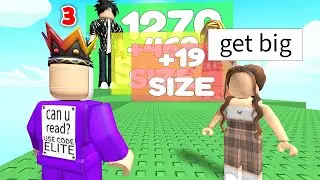 Roblox BUT Every Second You Get +1 SIZE