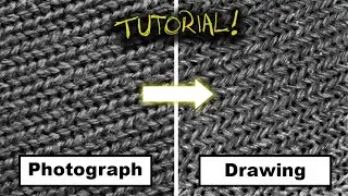 How to Draw Hyper Realistic Woven Fabric! EASY Step-by-Step