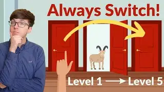 This Simple Puzzle Tricks Mathematicians -- Monty Hall Problem in 5 Levels