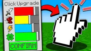 Minecraft Manhunt, But Every Click Upgrades...