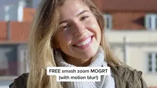 Smash Zoom + Motion Blur Effect Template | *FREE* Adobe Premiere MOGRT