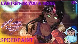 【 Clip Studio Paint Timelapse】Can I Offer You a Drink💙Merisu💙 Speedpaint 245