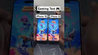 iPhone 15 vs iPhone 13 Subway Surfers test🧐#shorts #iphone15 #iphone13