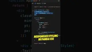 Responsive UI Styling with a Cleaner Syntax 🔥 | Panda CSS 