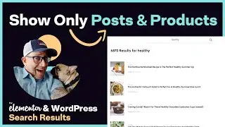 Elementor Search Results Only Posts & WooCommerce Products