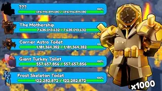 INFINITE Units VS EVERY Boss in Toilet Tower Defense!